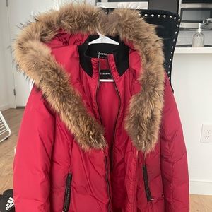 Red Down USED Mackage Coat